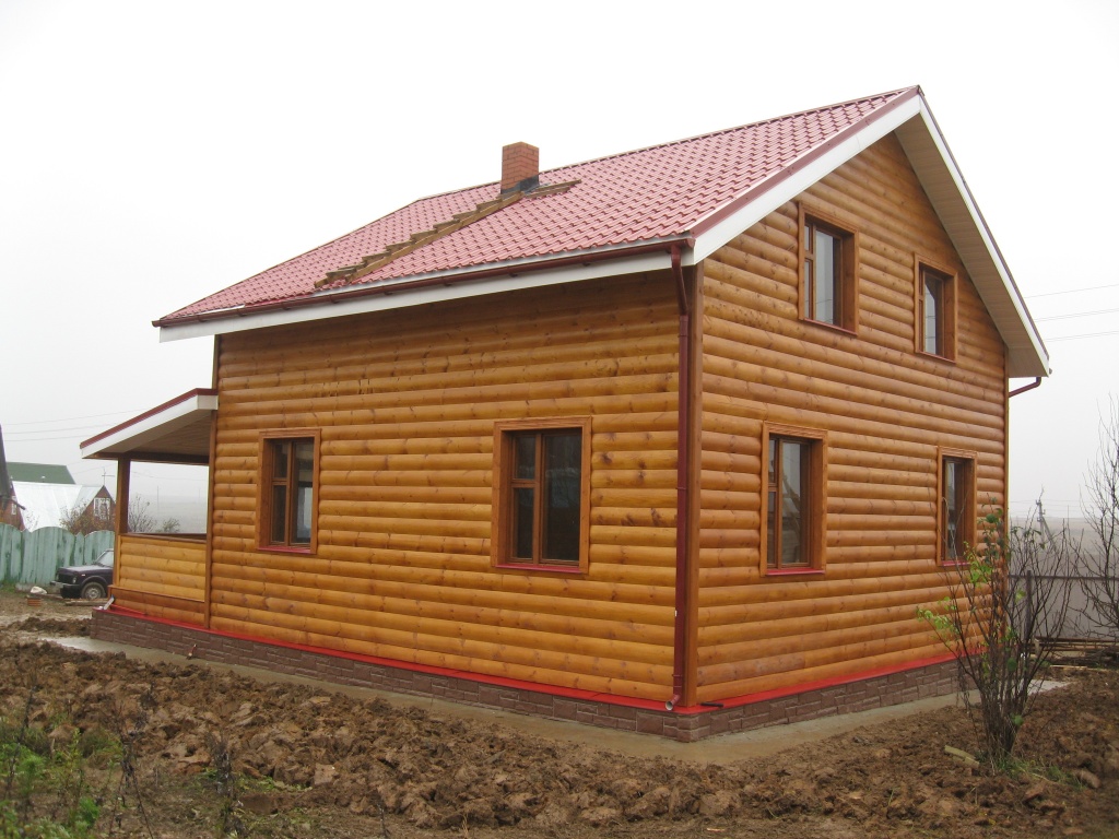 Наружная отделка стен деревянного дома