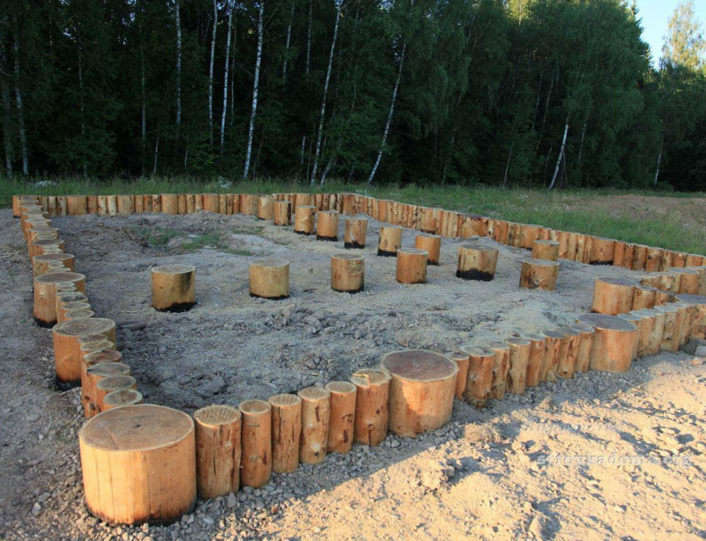 Фундамент из лиственницы