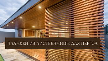 Планкен из лиственницы для забора и пергол