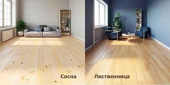 Доска для пола:сосна или лиственница
