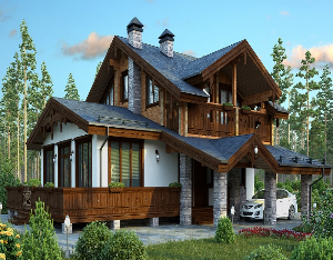 Строительство из камня и дерева
